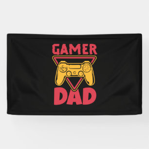 Banderoles Fête des pères Gamer Papa