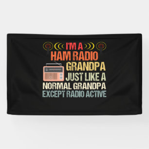 Banderoles Fête des pères radio amateur de l'opérateur de 