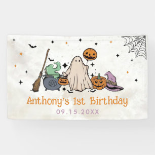 Banderoles Fête du 1er anniversaire d'Halloween