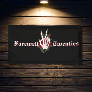 Banderoles Fête du 30e anniversaire - RIP 20s Funérailles pou