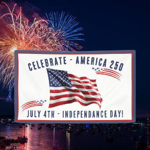 Banderoles Fête du drapeau américain du 4 juillet Jour de l'I