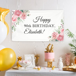 Banderoles Fête élégante de 90 ans