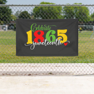 Banderoles Fêter le 11° juin : Liberté depuis 1865