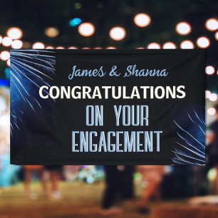 Banderoles Fêtez ! Partie d'engagement personnalisée