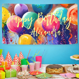 Banderoles Fêtez ! Texte Personnalisé N'Importe Quelle Occasi