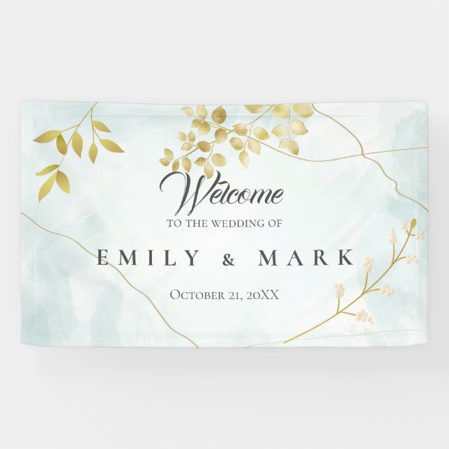 Banderoles Feuilles d'or (Horizontal)