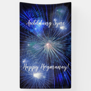 Banderoles Feux d'artifice de Hogmanay Auld Lang Syne