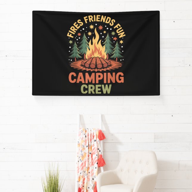 Banderoles Feux de camp amis plaisir (Insitu)