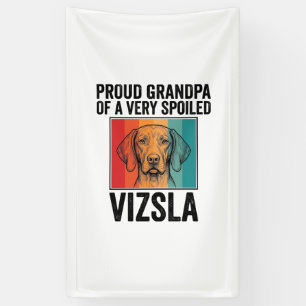 Banderoles Fier grand-père Vizsla conception vintage amateur