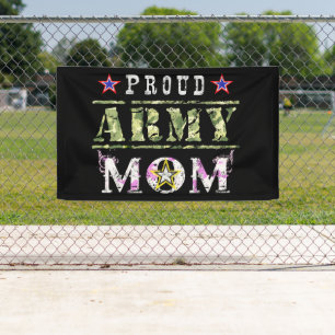 Banderoles Fière maman de l'armée
