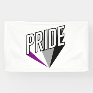 Banderoles Fierté asexuelle éclatée