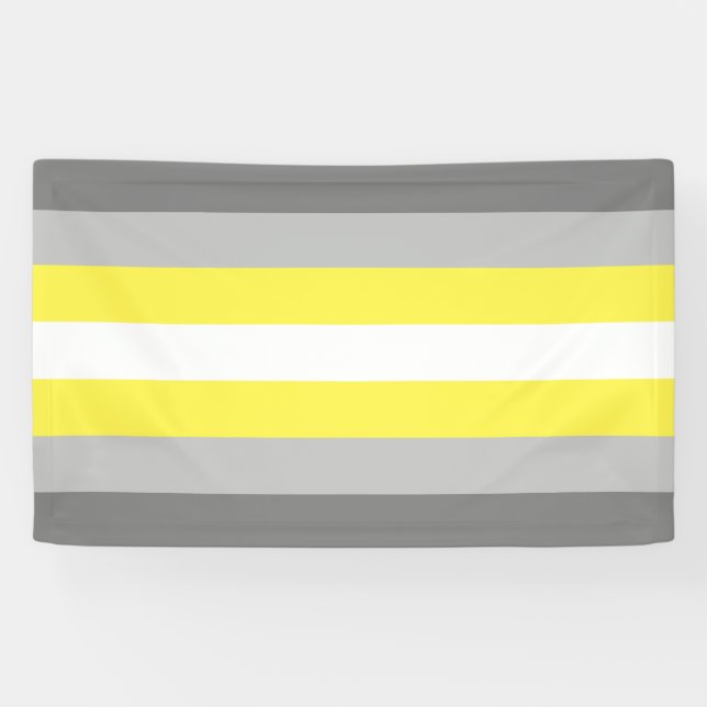 Banderoles Fierté demigenre (Horizontal)
