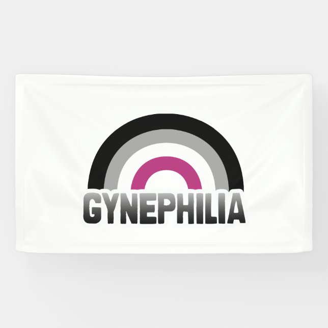 Banderoles Fierté gynéphile (Horizontal)