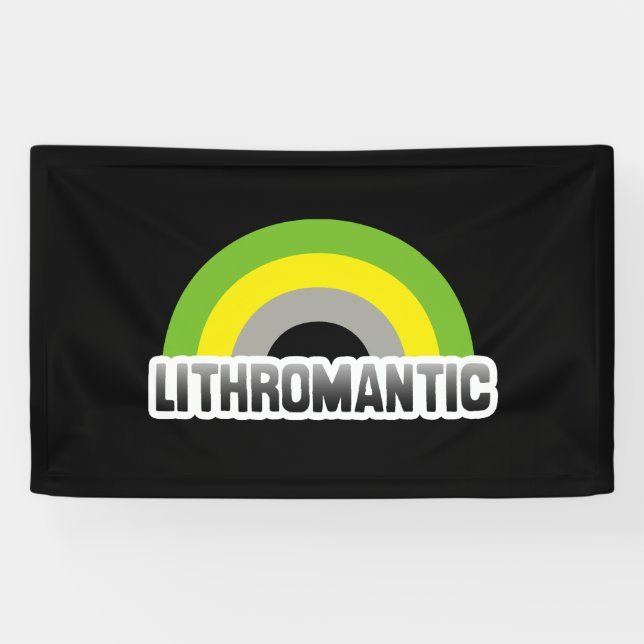 Banderoles Fierté lithromantique (Horizontal)