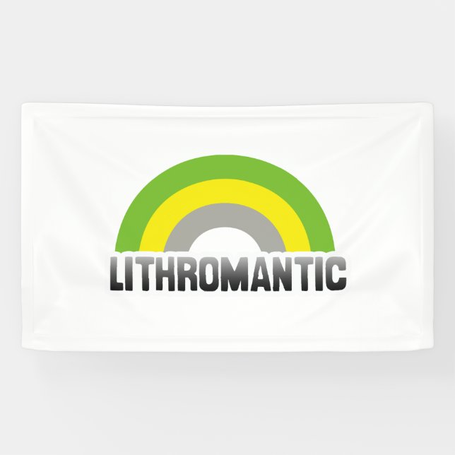 Banderoles Fierté lithromantique (Horizontal)