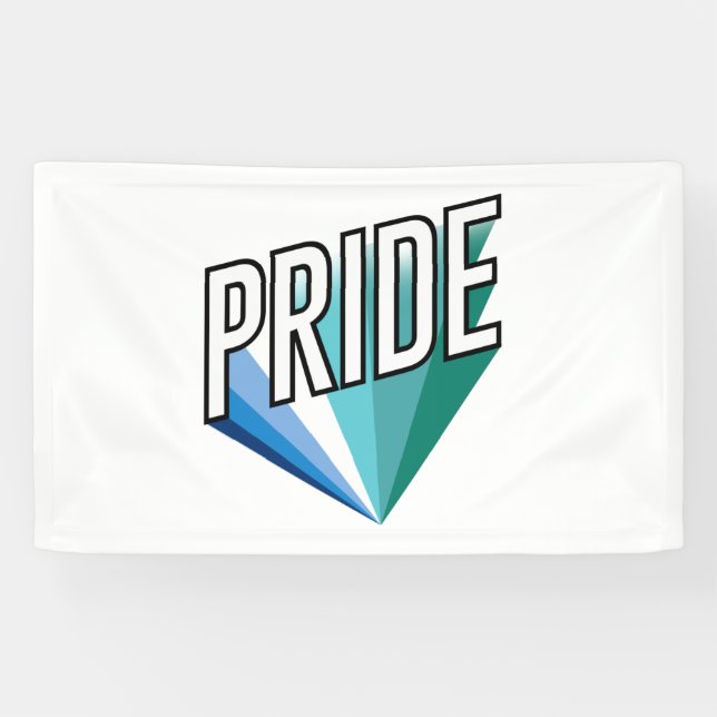 Banderoles Fierté masculine gay éclatée (Horizontal)