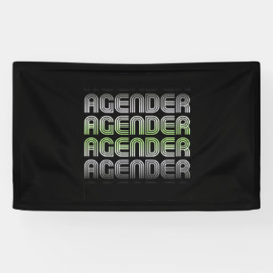 Banderoles Fierté Rétro Agender
