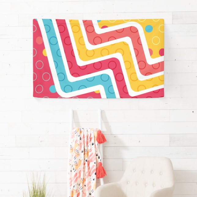 Banderoles Figures géométriques 4 (En situation)