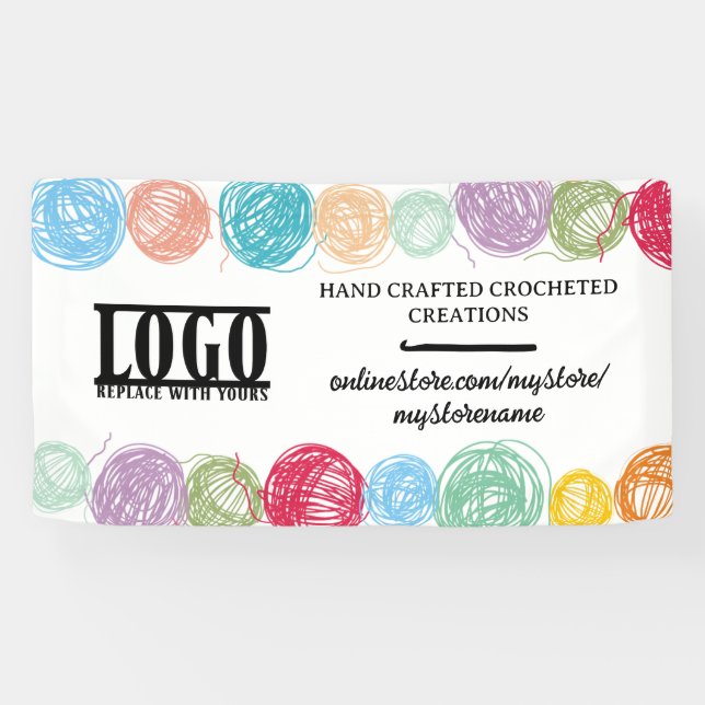 Banderoles Fil de Colorfu crochet crochet artisanat montre st (Horizontal)