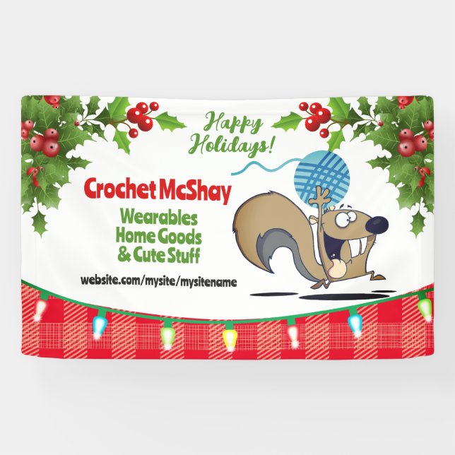 Banderoles Fil d'écureuil crochet tricot artisanat montrer (Horizontal)