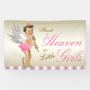 Banderoles Fille Ange Bébé Shower