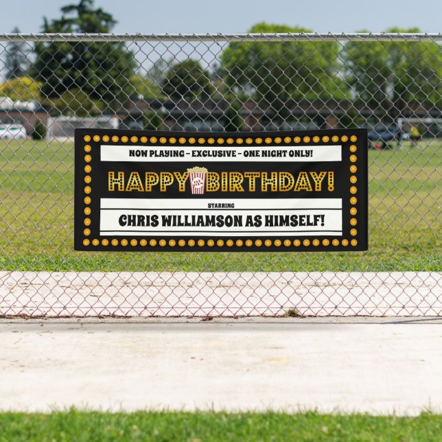 Banderoles Film Thème Anniversaire (En situation)