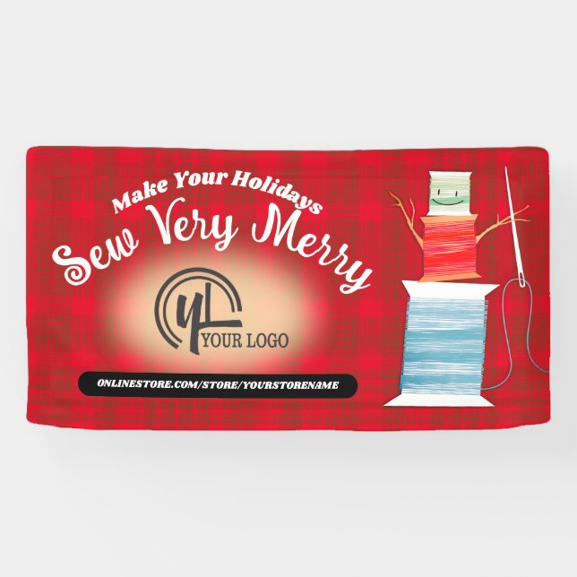 Banderoles Fils de Noël bonhomme de neige couture quilting (Horizontal)