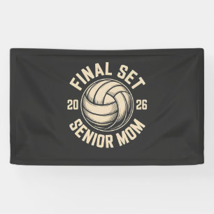 Banderoles Final Set Senior Mom 2026 Graduation Volleyball