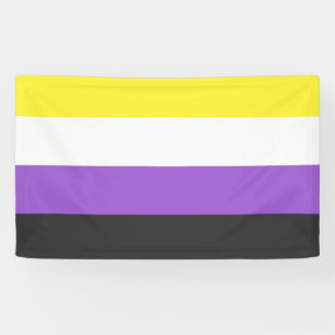 Banderoles Flag non-binaire