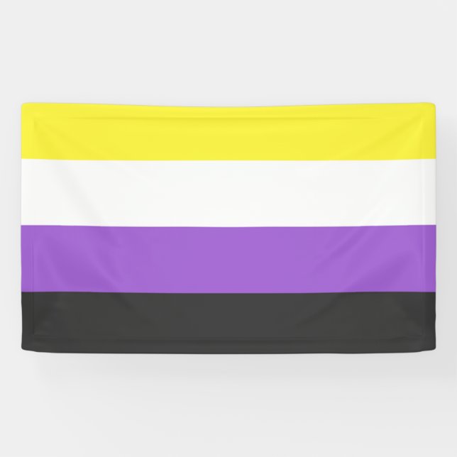 Banderoles Flag non-binaire (Horizontal)