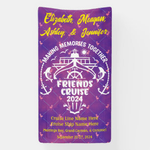 Banderoles Flamant rose Rassembler des souvenirs Croisière Am