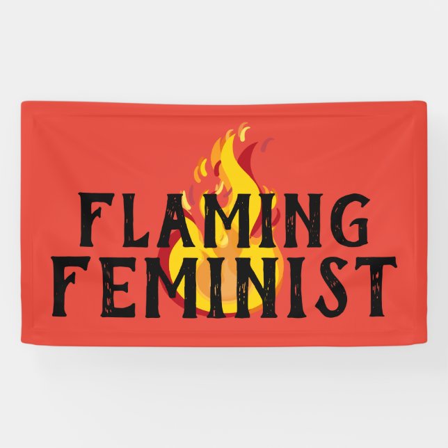 Banderoles Flammes féministes flamboyantes RBG Flames 20 (Horizontal)