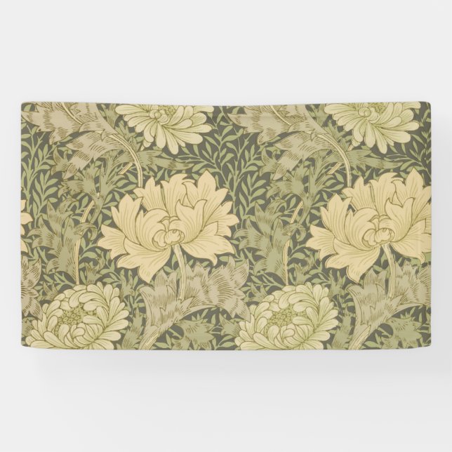 Banderoles Fleur de Sauge Chrysanthème de William Morris (Horizontal)