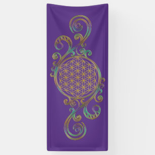 Banderoles Fleur de Vie - Spirales Ornements 1