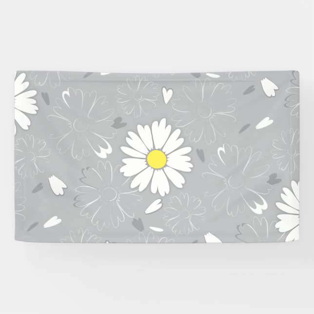 Banderoles Fleur marguerite d'Eilin (Horizontal)