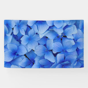 Banderoles Fleurs d'hortensia bleues