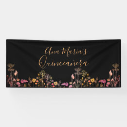 Banderoles Fleurs sauvages personnalisées