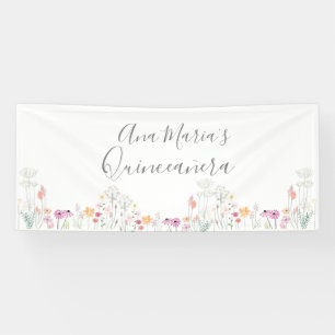 Banderoles Fleurs sauvages personnalisées