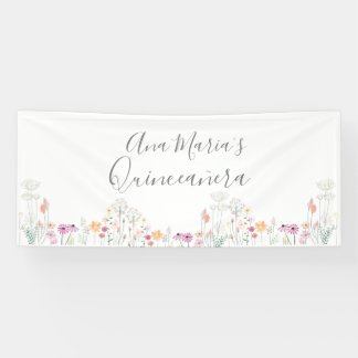 Banderoles Fleurs sauvages personnalisées