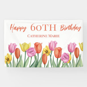 Banderoles Floral 60e anniversaire