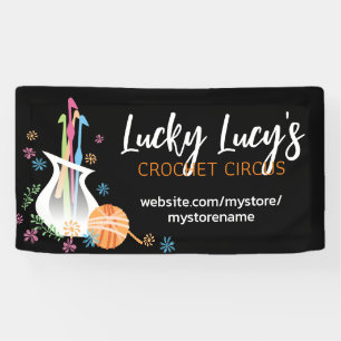 Banderoles Flower vase crochet crochets fil artisanat stand