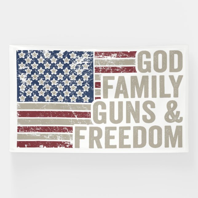Banderoles Foi, Famille & Liberté (Horizontal)
