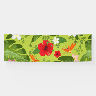 Banderoles Fond de fleurs tropicales 5