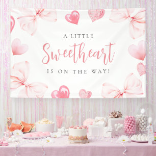 Banderoles Fond de toile de fond pour Baby Shower Little Swee