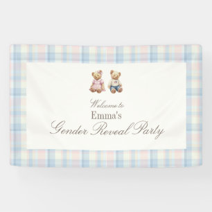 Banderoles Fond de toilette pour bébé ourson en peluche rose