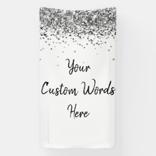 Banderoles Fond personnalisé pour photo d'anniversaire Blanc