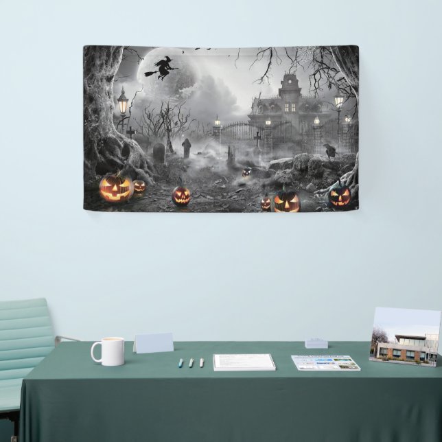 Banderoles Fond pour Halloween Fond d'horreur (Salon professionnel)