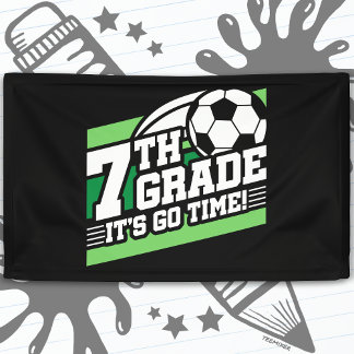 Banderoles Football de soccer en 7e année, premier jour de re