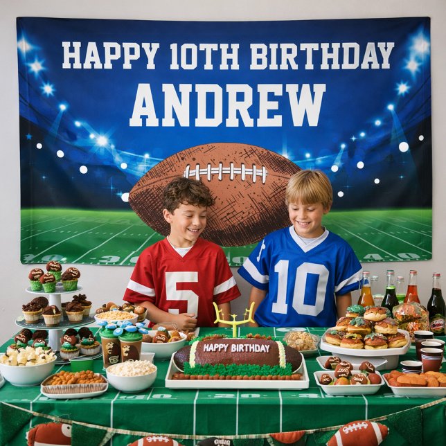 Banderoles Football Sports Happy Birthday Banner (Créateur téléchargé)