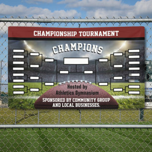 Banderoles Football Tournoi Brackets 16 Team Banner